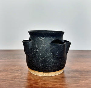 Black Strawberry Pot Vase