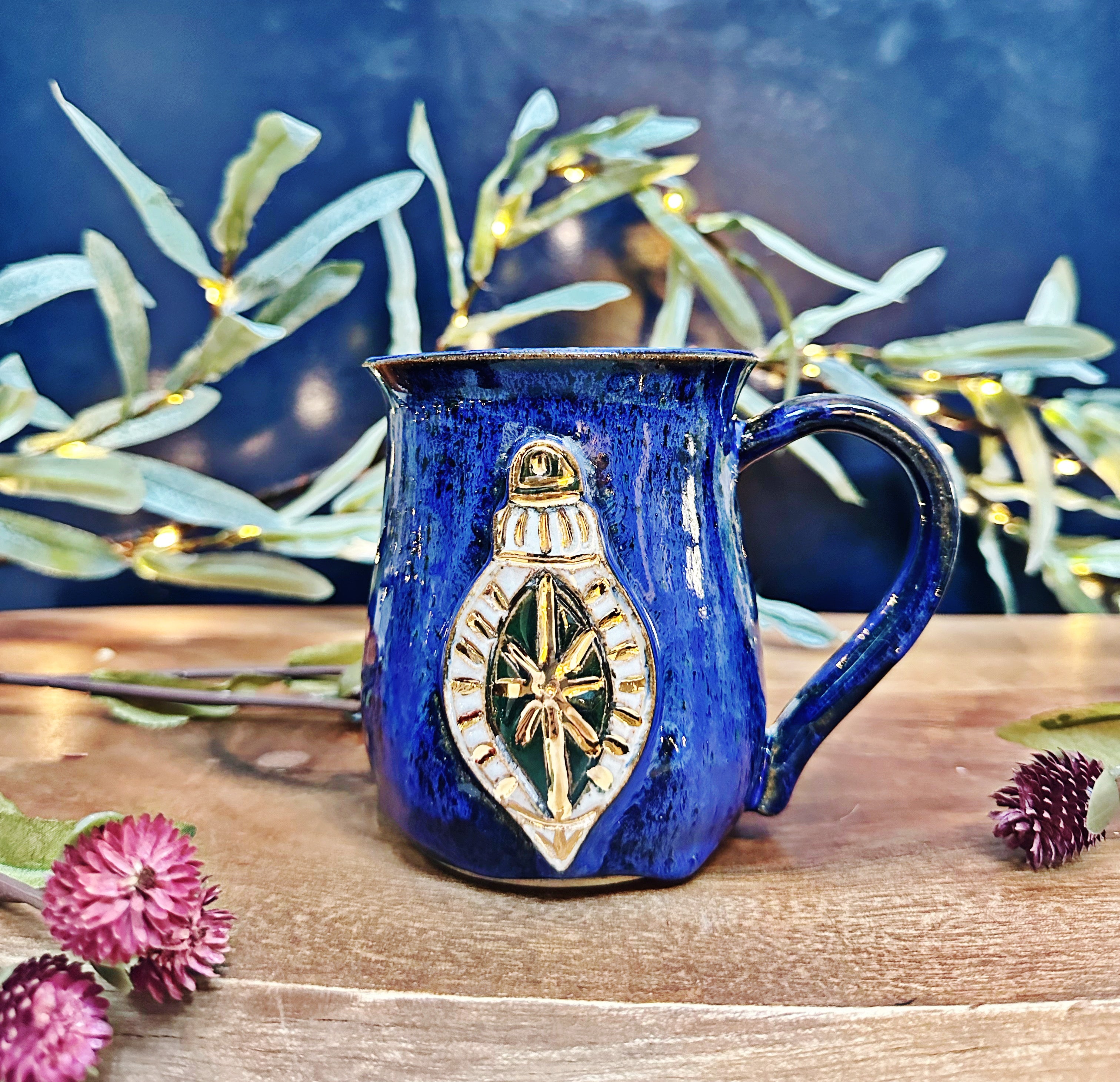 Blue Ornament Mug