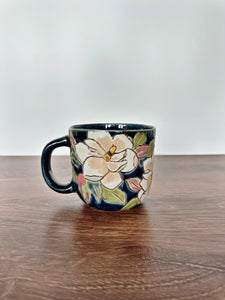 Carved Magnolia Mug