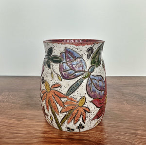 Carved Floral Vase #1