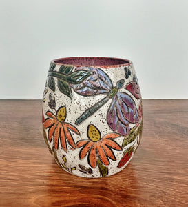 Carved Floral Vase #2