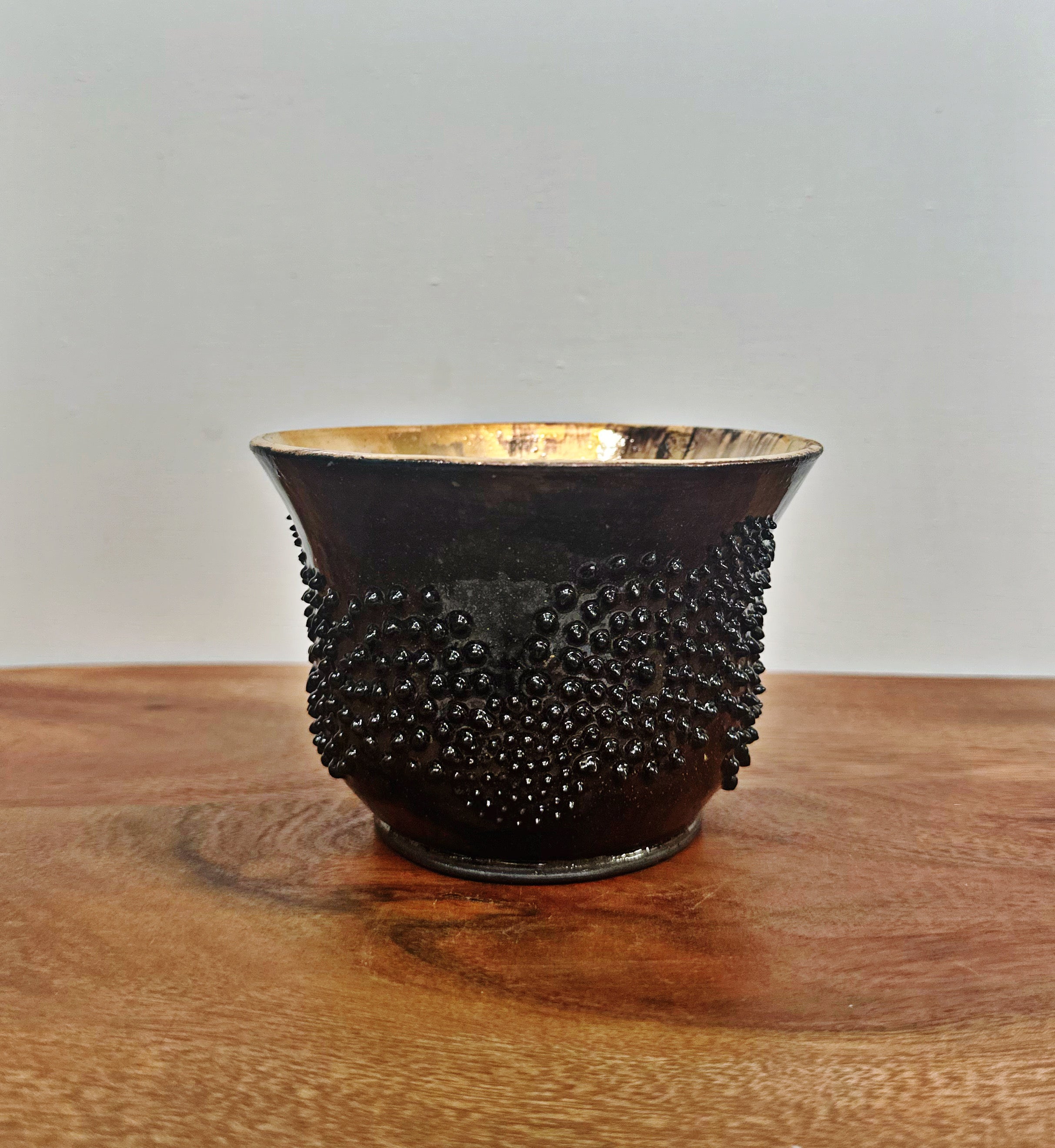 Concentric Circles Black Decorative Bowl