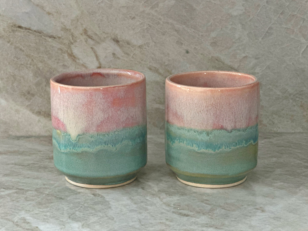 Sunrise Beveled Tumblers (set of 2)