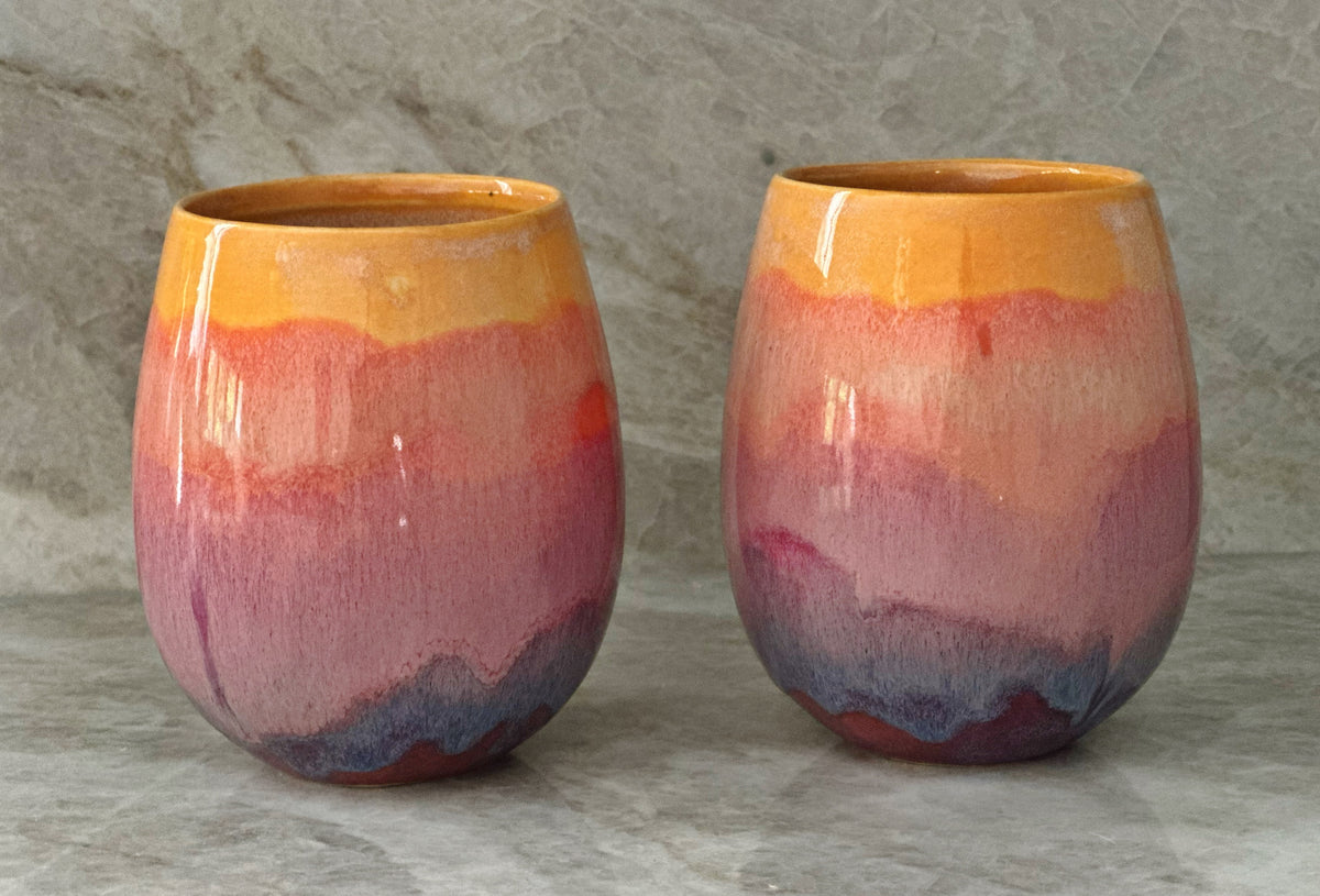 Sunset Rounded Tumblers (set of 2)