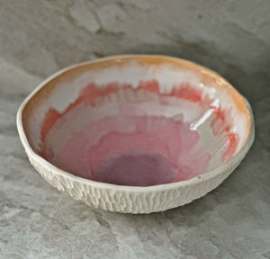 Tropical Sherbet Carved Bowl