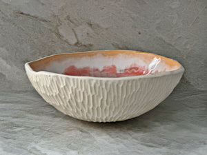 Tropical Sherbet Carved Bowl