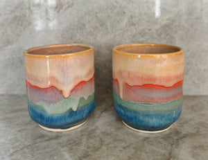 Sunset Boulevard Beveled Tumblers (set of 2)