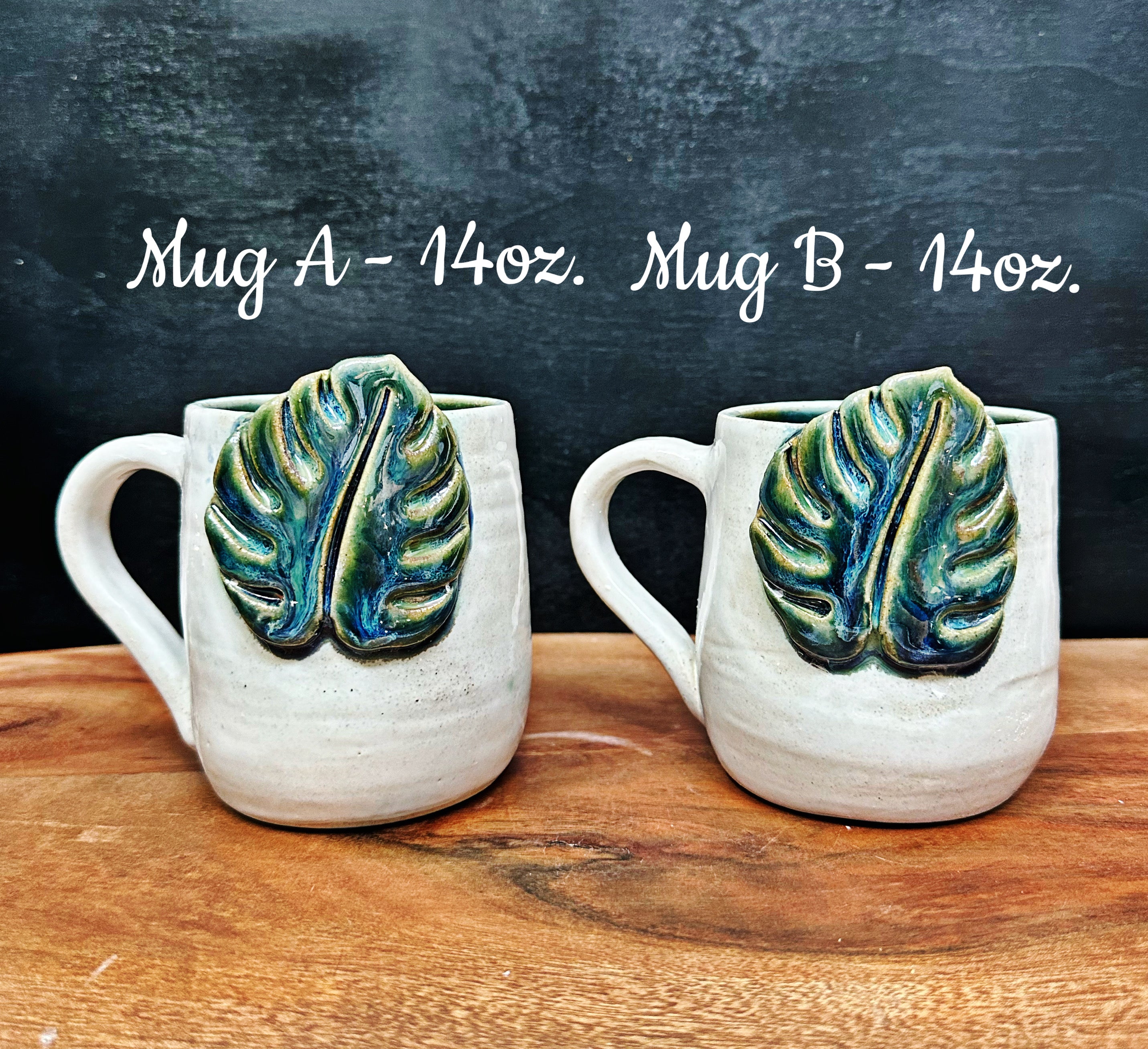 Monstera Leaf Mug (hammett clay)