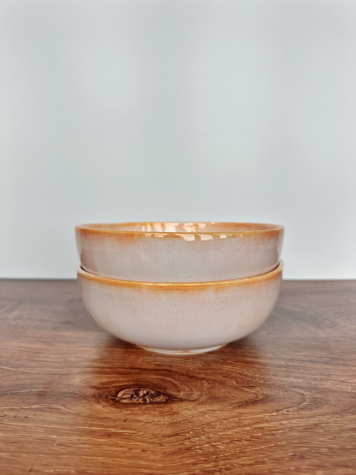 Orange Sherbet Dinner Bowls