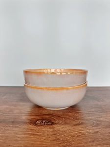 Orange Sherbet Dinner Bowls