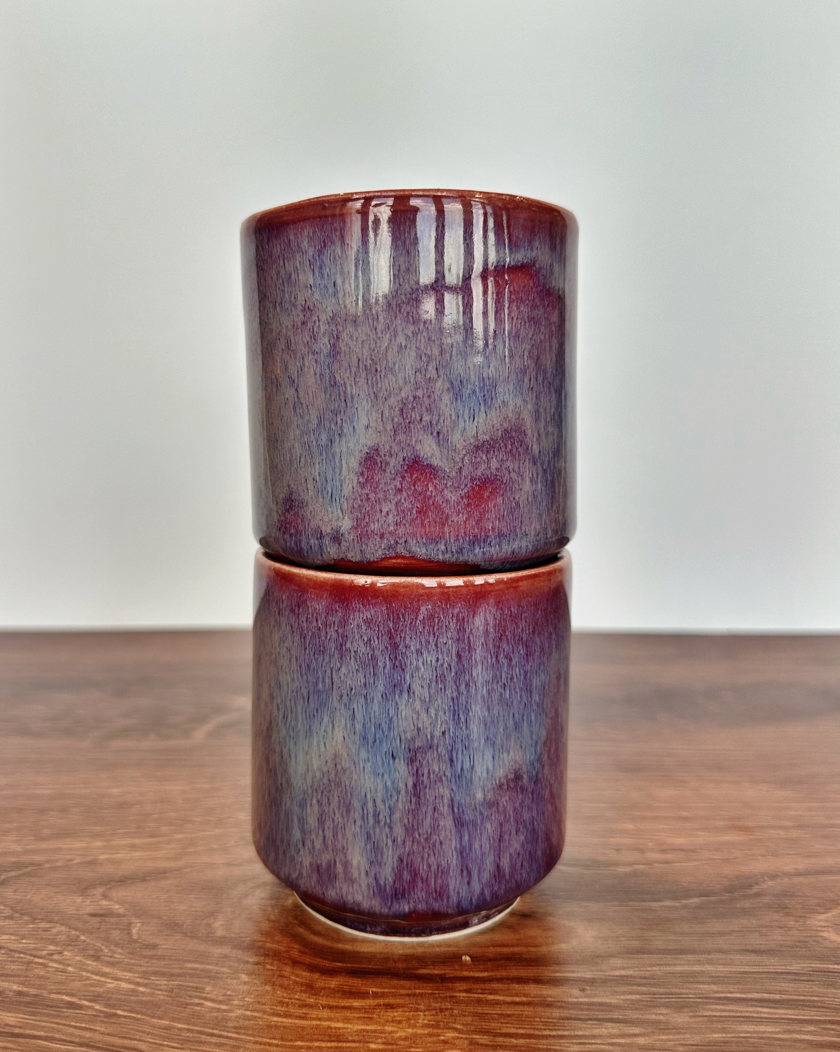 Purple Mist Beveled Tumblers (set of 2)