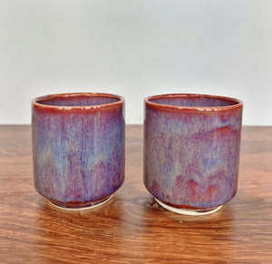 Purple Mist Beveled Tumblers (set of 2)