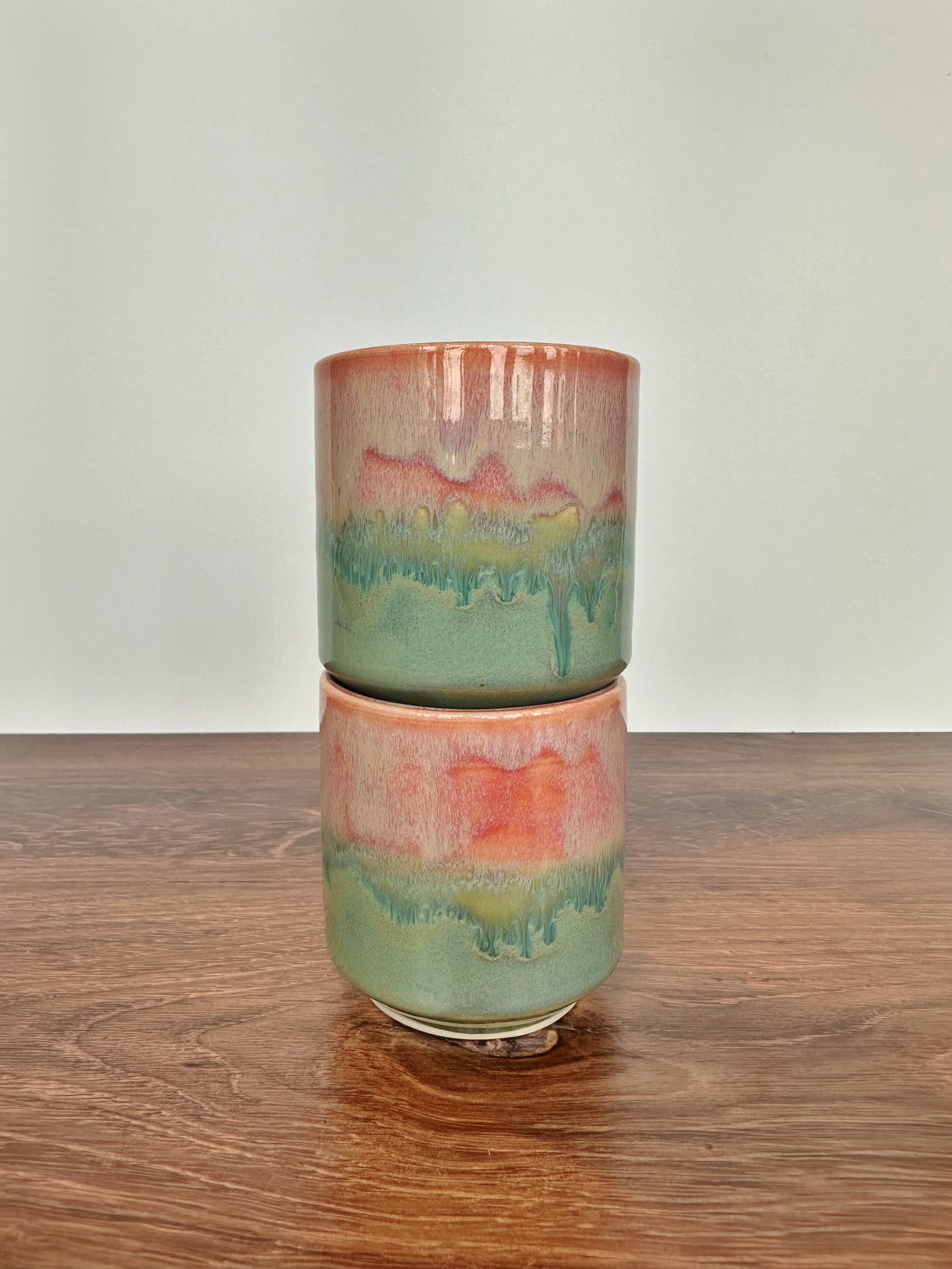 Sunrise Beveled Tumblers (set of 2)