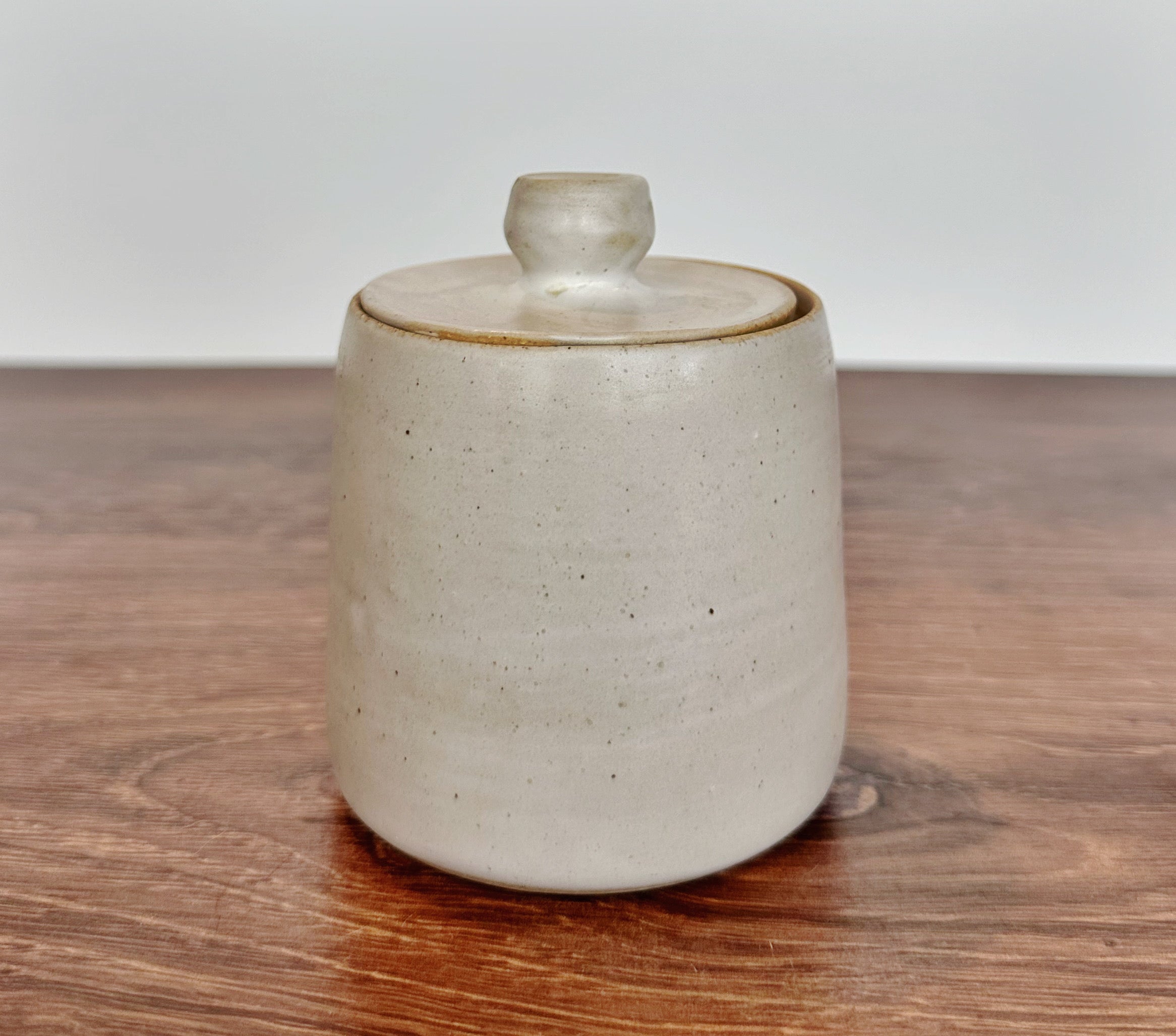 White Small Lidded Jar