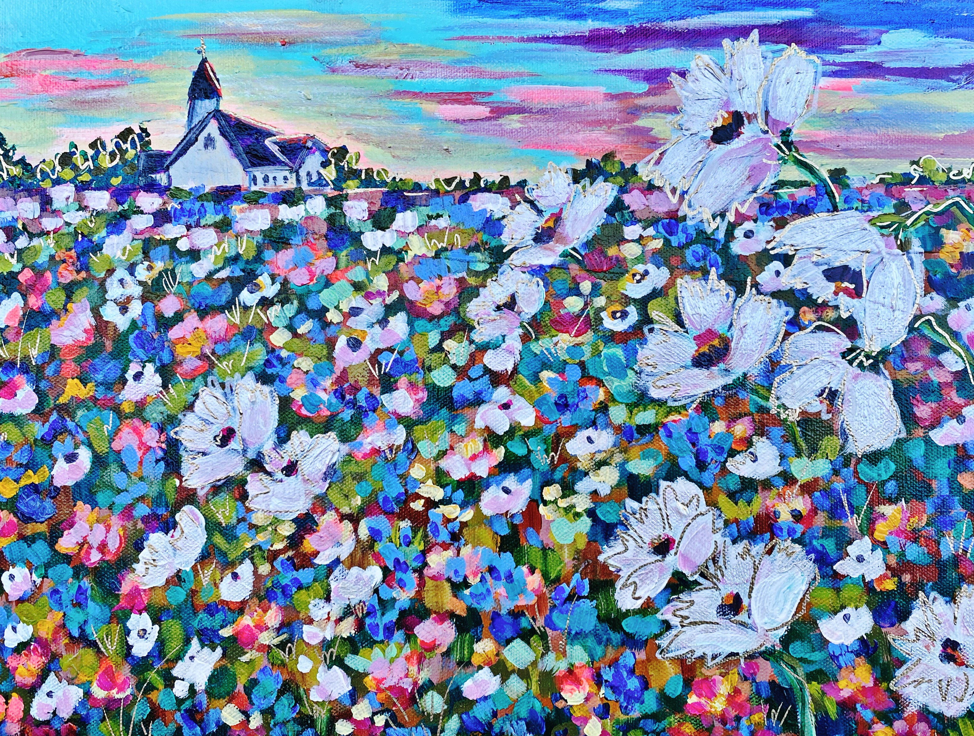 Hill Country In Bloom - 12x16