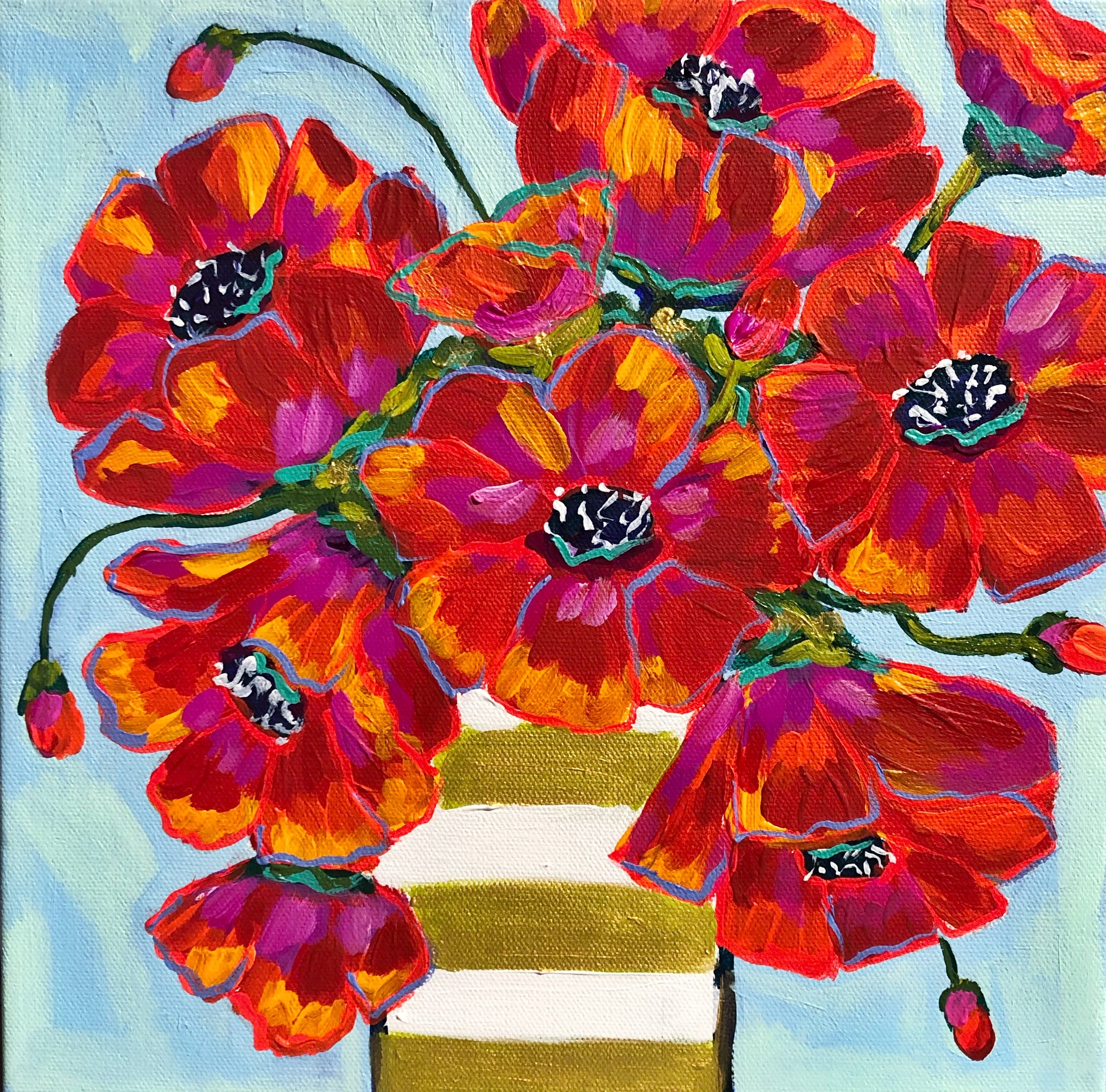 Poppies in Wonderland - 12x12