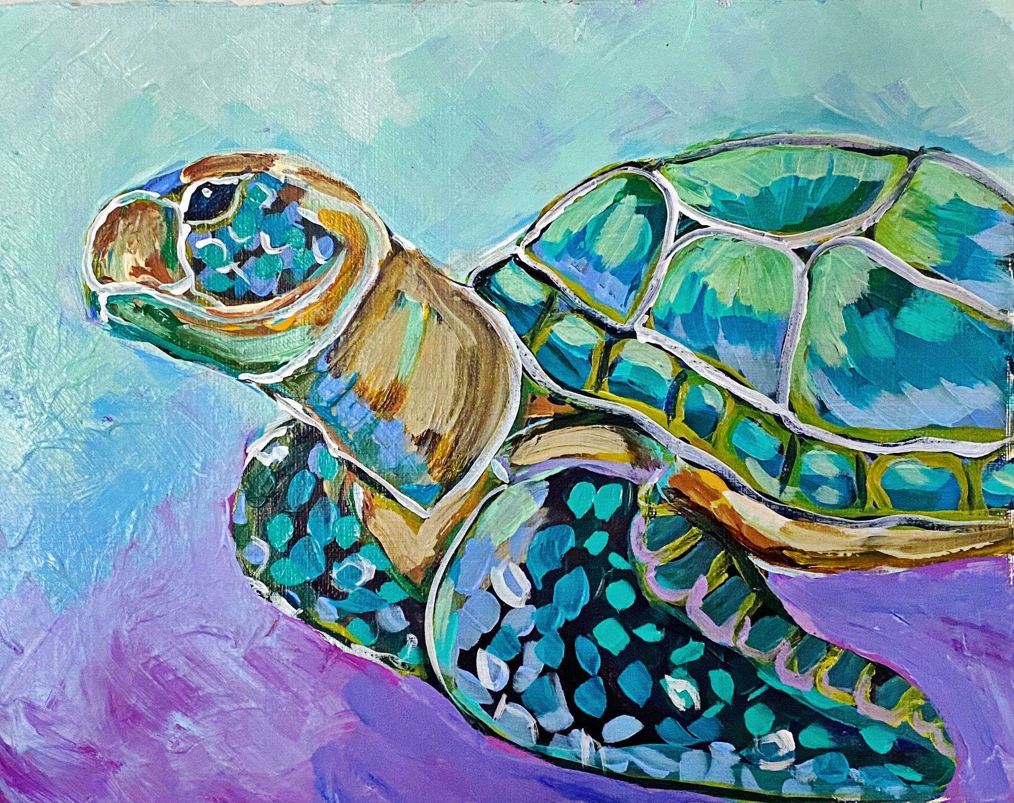 Tiffany the Sea Turtle - 8x10 {paper}